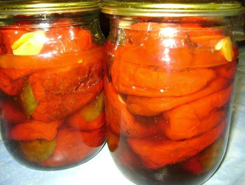 Консервированные помидоры кусочками