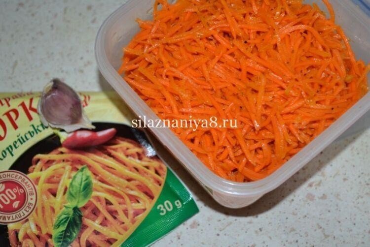 Салат по корейски морковча из моркови